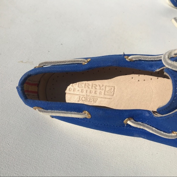 Sperry TopSider JCrew Boat Royal Blue 8 shoes j crew deck - Picture 4 of 9